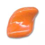 Perle torsadée 30x20 mm Orange x1