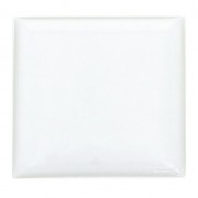 Cabochon autocollant carré en résine époxy 25 mm transparent