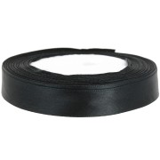 Ruban Satin 15 mm Noir x 20 m