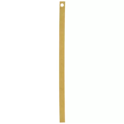 Pendentif rectangle fin 45x2 mm en laiton brut pour la création de bijoux DIY x1