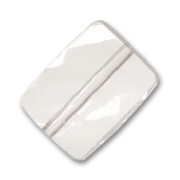 Rectangle facetté 26x19 mm Crystal|raw }}