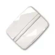 Rectangle facetté 26x19 mm Crystal