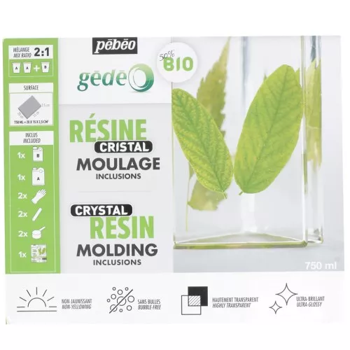 Kit Résine Cristal Biorganic - Transparent 750 ml