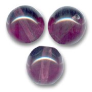 Perles en verre tchèque rondes  8 mm Amethyst x20