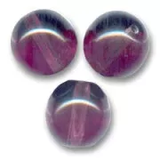 Perles en verre tchèque rondes  8 mm Amethyst x20