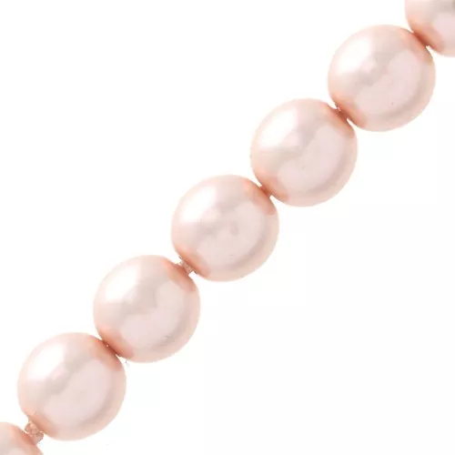 Rondes nacrées 6 mm Light Rose x50