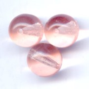Perles en verre tchèque rondes  8 mm Rosaline x20|raw }}