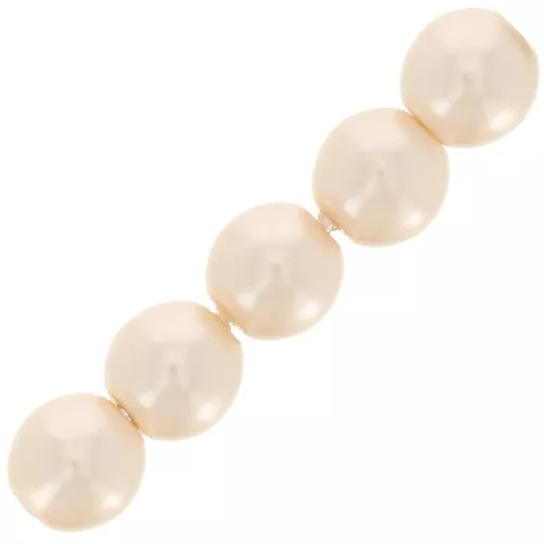 Rondes nacrées 4 mm Cream x100
