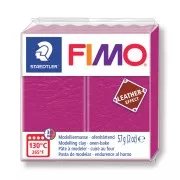 Pâte Fimo effet cuir 57gr Baie Magenta (n°229)