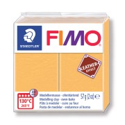 Pâte Fimo effet cuir 57gr Jaune Safran (n°109)