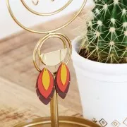 Pâte Fimo effet cuir 57gr Jaune Safran (n°109)