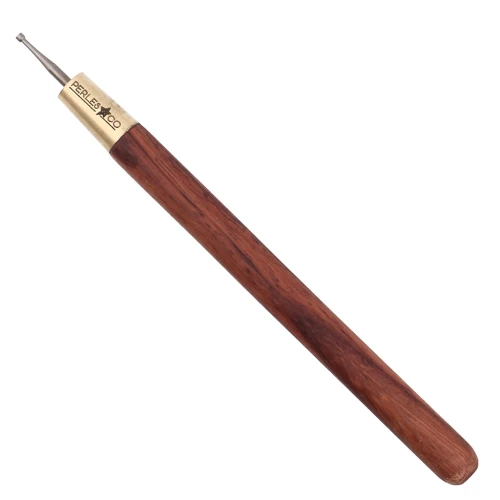 Outil pour arrondir du fil - fraise creuse 1.8 mm avec manche en bois x1