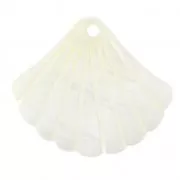 Pendentif Nacre Coquillage - 25x30 mm pour la création de bijoux fantaisie x1