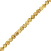 Perles Rondes 4 mm en Pierre de Lave teintée - Jaune x20|raw }}