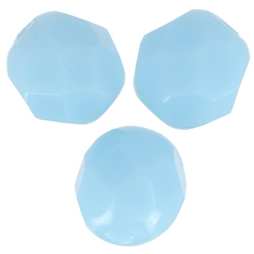 Facettes 4 mm Opaque Sky Blue x50