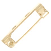 Support de broche 19 mm - Doré à l'or fin x1