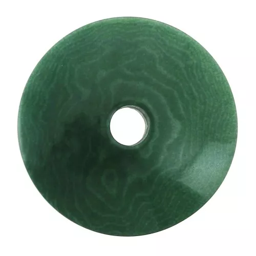 Rondelle / Disque plat en Tagua 20 mm Vert x1