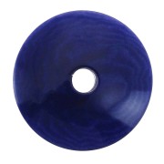 Rondelle / Disque plat en Tagua 20 mm Bleu marine x1|raw }}