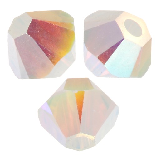 Toupies en cristal PureCrystal 5328 4 mm White Opal AB2X x50