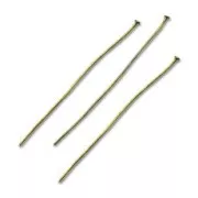 Clous tête plate 50x0.7 mm souple bronze x25