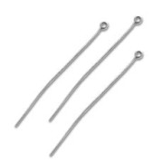 Clous tête ronde 50x0.7 mm souple argenté vieilli x25|raw }}