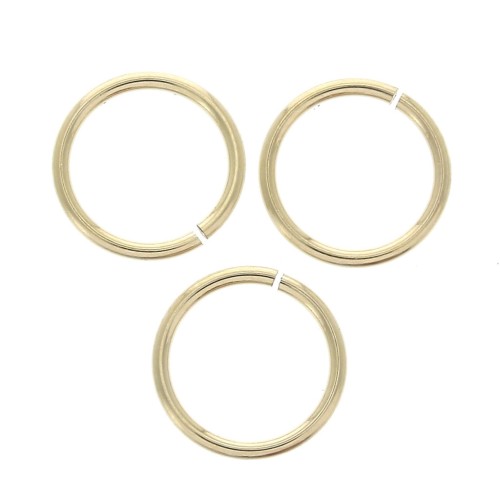 Anneaux ouverts 8x0.76 mm en Gold filled (or laminé) x10