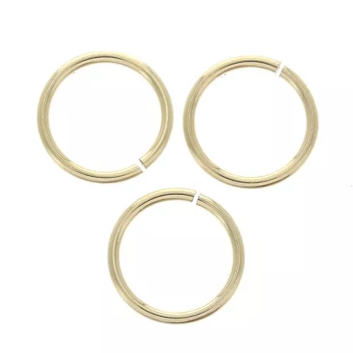 Anneaux ouverts 8x0.76 mm en Gold filled (or laminé) x10