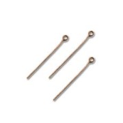 Clous tête ronde 25x0.7 mm souple cuivré vieilli x50|raw }}