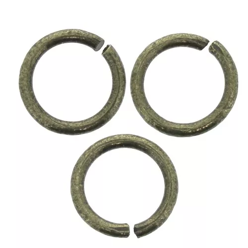 Anneaux ouverts ronds - Fabrication Européenne - 9x1.2 mm bronze x25