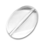 Olive plate twistée 25x18 mm Crystal x1|raw }}