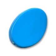 Olive plate twistée 25x18 mm Bleu x1|raw }}