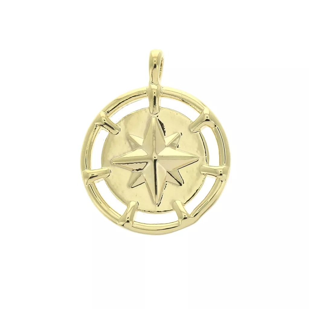 Beebeecraft Breloques Étoile Du Nord 18K Plaqué Or - Lot De 12 Pendentifs Pour Bijoux DIY