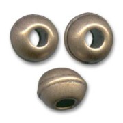 Perles gros trous 9 mm bronze x5|raw }}