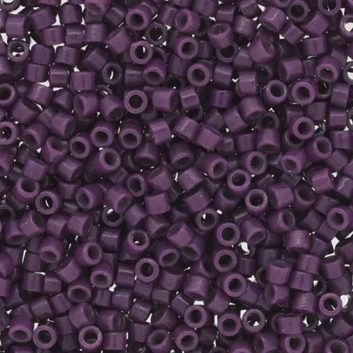 Miyuki Delica Duracoat 11/0 DB2360 - Opaque Dyed Grape x8g