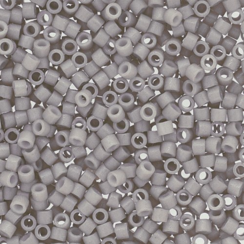 Miyuki Delica Duracoat 11/0 DB2366 - Opaque Dyed Mist Gray x8g