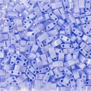 Miyuki Half Tila Beads 5x2.3x1.9 mm  HTL-446 - Opaque Light Periwinkle Luster x10g