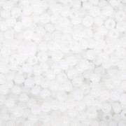 Perles rocailles Preciosa  11/0 2 mm - White Opal x20g