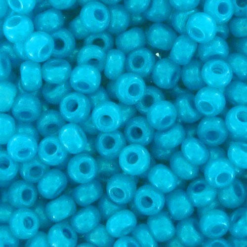 Preciosa Perles rocailles 9/0 2.5 mm - Blue Alabaster x250g