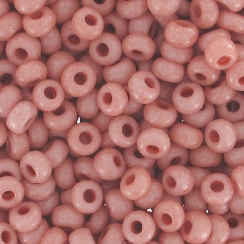 Perles rocailles Preciosa 9/0 2.5 mm - Rose clair opaque x250g