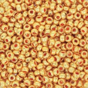 Perles rocailles Preciosa 9/0 2.5 mm - Doré métallique x250g