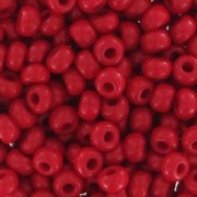 Perles rocailles Preciosa  11/0 2 mm - Opaque Rouge x20g