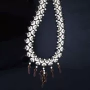 Perles en verre Chevron Beads 10x4 mm Opaque Luster Green x30