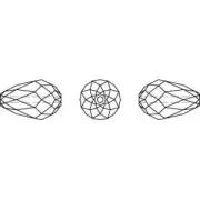 Poires PureCrystal 5500 12x8 mm Crystal AB x2