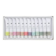 Set de 12 tubes de peinture acrylique de 12 ml - Art par Rico Design - Pastel