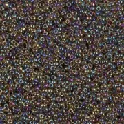 Rocaille Miyuki 15/0 357 - Root Beer Lined Light Topaz AB x8g