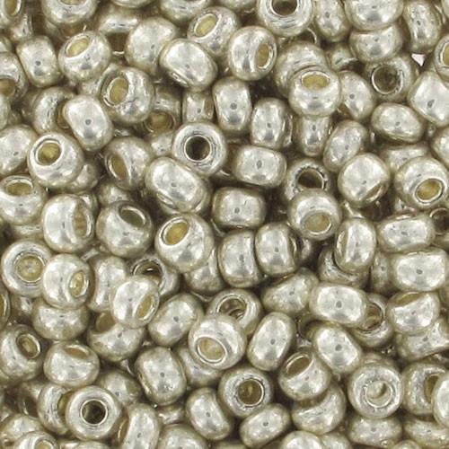 Perles rocailles Preciosa 9/0 2.5 mm - Argenté x250g