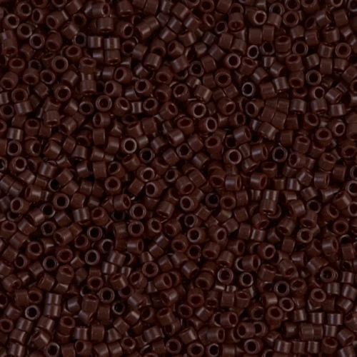 Miyuki Delica 11/0 DB0734 - Opaque Chocolate x8g