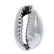 Coquillage Cauri finition argentée pour la création de bijoux DIY - 16 à 23 mm x 1|raw }}