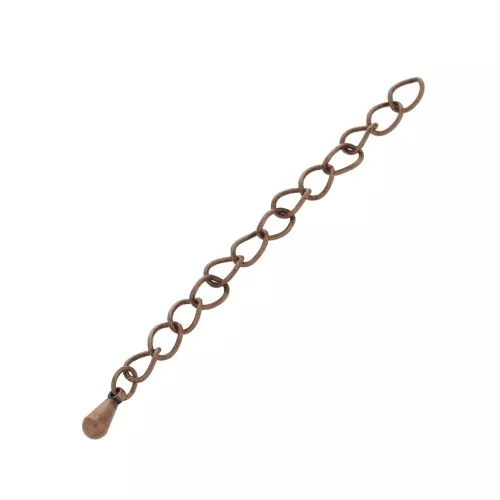 Chainette d'extension 50 à 60 mm cuivré