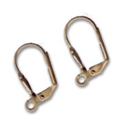 Dormeuses coquillage 18 mm bronze x2